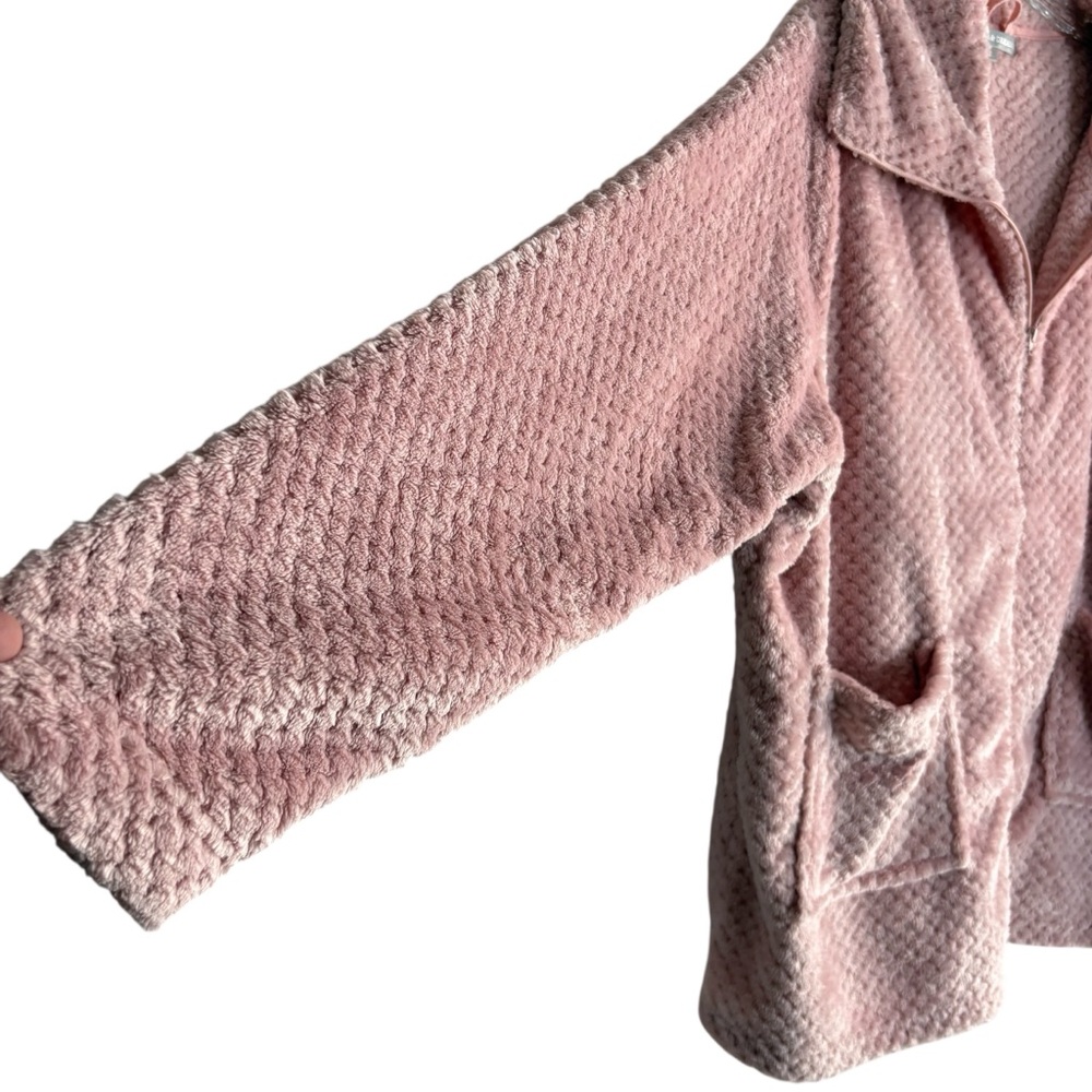 PEACE LOVE & DREAMS Lightweight Textured Jacket in Dusty Pink Size 3X — NWT - Picture 7 of 13